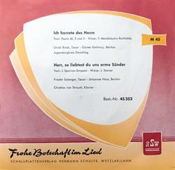 Download Various - Ich Harrete Des Herrn Herr So Liebtest Du Uns Arme Sünder