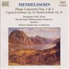 descargar álbum Mendelssohn Benjamin Frith, Slovak State Philharmonic Orchestra, Košice, Robert Stankovsky - Piano Concertos Nos 1 2 Capriccio Brillant Op 22 Rondo Brillant Op 29