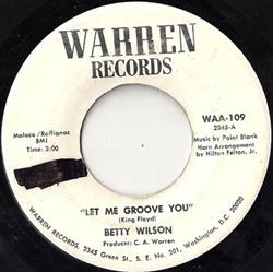 Download Betty Wilson - Let Me Groove You