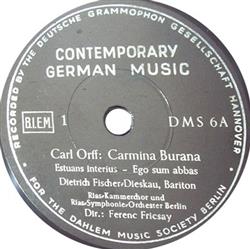 Download Carl Orff Dietrich FischerDieskau, Ferenc Fricsay - Carmina Burana