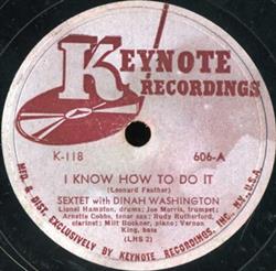 Download Sextet With Dinah Washington - I Know How To Do It Salty Papa Blues