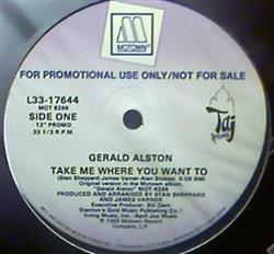 Download Gerald Alston - Take Me Where You Want To