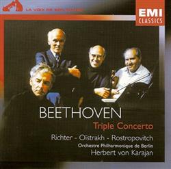 Download Beethoven Richter Oïstrakh Rostropovitch Herbert von Karajan, Berliner Philharmoniker - Triple Concerto