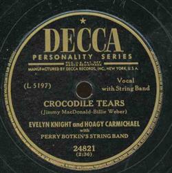 Download Hoagy Carmichael And Evelyn Knight With Perry Botkin's String Band - Crocodile Tears Crime And Punishment