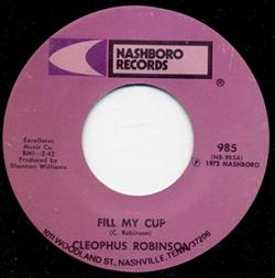 Download Cleophus Robinson - Fill My Cup Heaven Help Us All