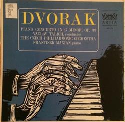 Download Dvorak, Vaclav Talich, The Czech Philharmonic Orchestra, Frantisek Maxian - Piano Concerto In G Minor Op 33