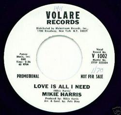 Download Mikie Harris - Love Is All I Need