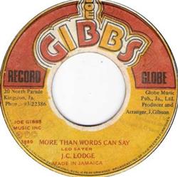 Download JC Lodge Joe Gibbs & The Professional's - More Than Words Can Say Love You Tomorrow