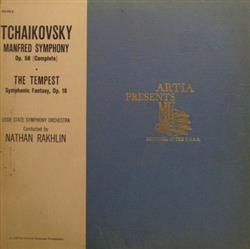 Download Tchaikovsky USSR State Symphony Orchestra Conducted By Nathan Rakhlin - Manfred Symphony Op 58 Complete The Tempest Symphonic Fantasy Op 18