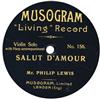 ouvir online Mr Philip Lewis Mr H Bryan - Salut DAmour LElegante Polka