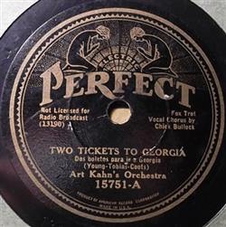 Download Art Kahn's Orchestra - Two Tickets To Georgia The Grass Is Getting All The Time